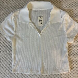 Crop top collared shirt from Aeropostale